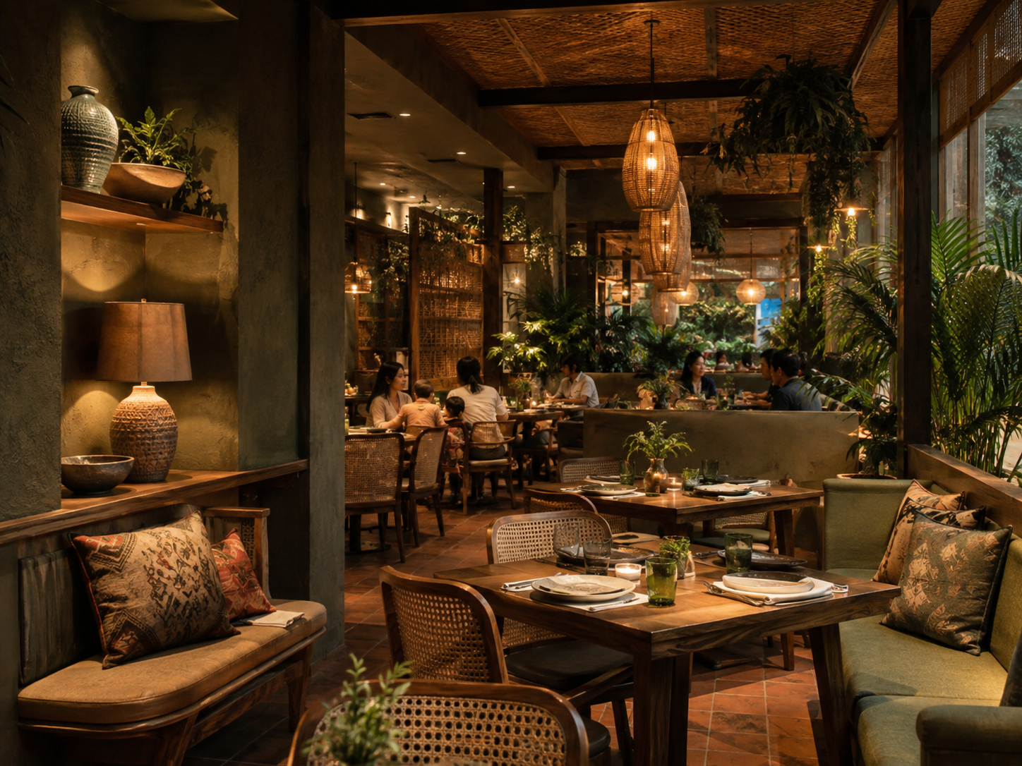 Kampot restaurant interior